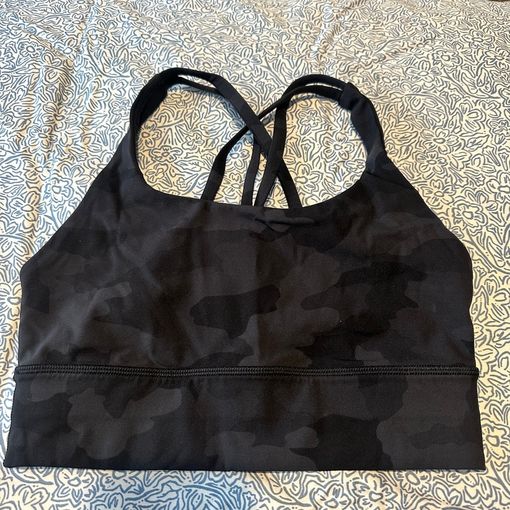 Lululemon Black Camo Sports Bra